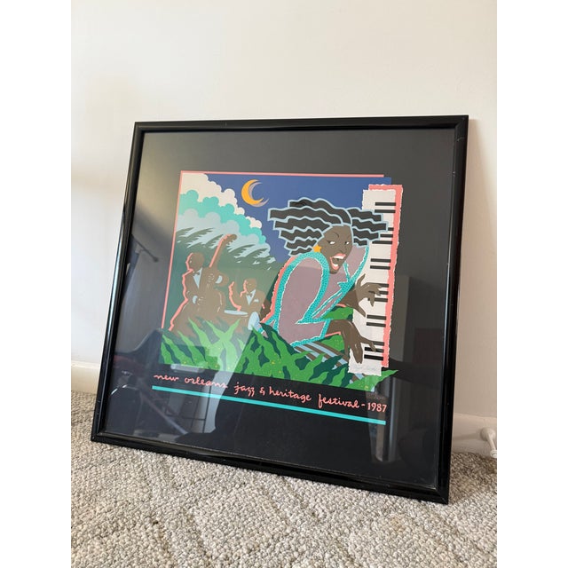Modern Vintage 80s Jazz Heritage Poster For Sale - Image 3 of 6