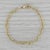 Modern Cable Chain Bracelet 14k Yellow Gold 6.75" 4mm For Sale - Image 3 of 5