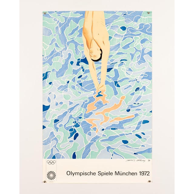 Munich 1972 Olympic Games Poster in the style of David Hockney, 1971 For Sale - Image 3 of 9