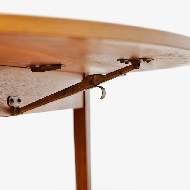 1960s Mid Century Teak Drop Leaf Dining Table For Sale - Image 9 of 12