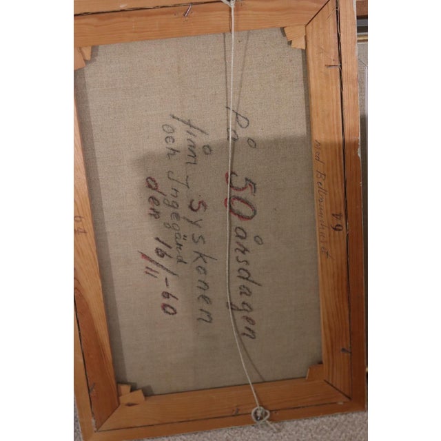 G. Höglund, Harbour Scene, 1960s, Oil on Canvas, Framed For Sale - Image 11 of 12