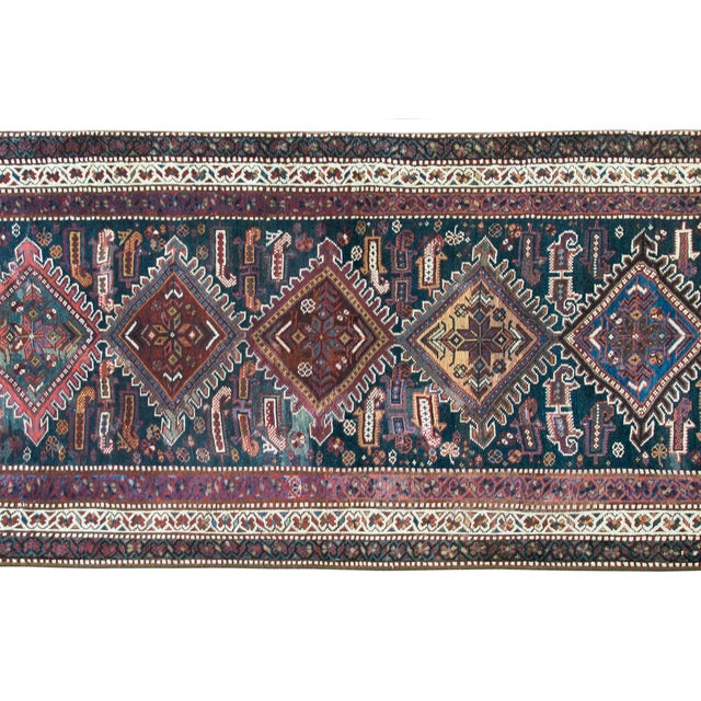 Textile Early 20th Century Persian Qashqai Runner For Sale - Image 7 of 14