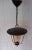 Mid-Century German Pendant Lamp in Black Metal with Brass Brackets, 1960s For Sale - Image 4 of 7