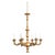 French 19th Century Carved Giltwood Neoclassical Chandelier For Sale - Image 4 of 12
