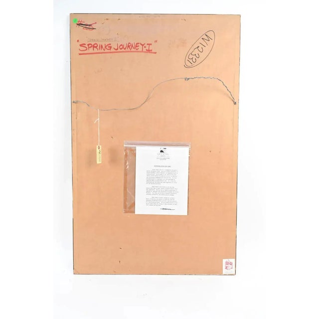 1950s 1950s Michi Osaka Japanese Serigraph With Fish, Mono Print For Sale - Image 5 of 6