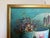 Green Late 20th Century Textured Signed Oil Painting Still Life, Folk Art Pottery Corn Adobe Scene Art For Sale - Image 8 of 13