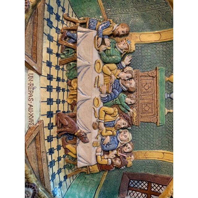 Ceramic Late 19th Century Faience Decorative Plate For Sale - Image 7 of 10