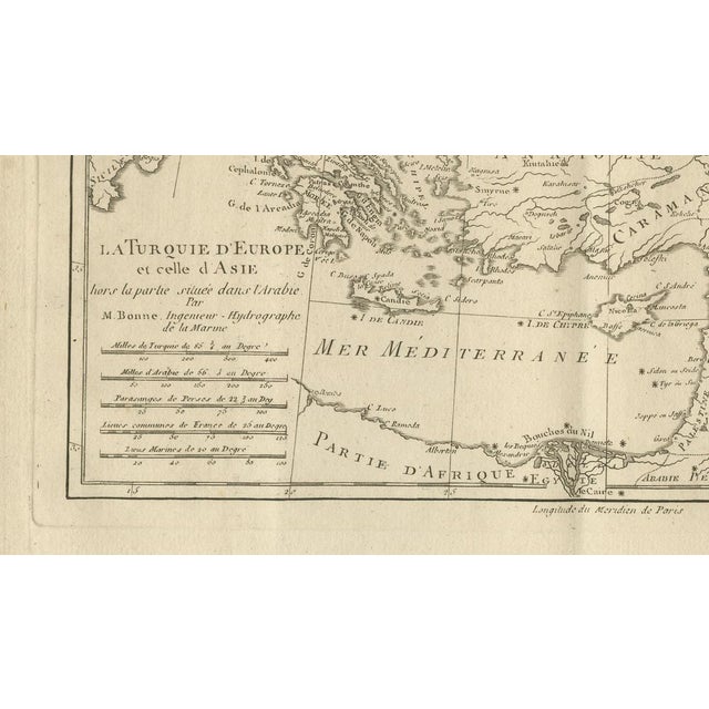 Antique Map of the Ottoman Empire, 1780 For Sale - Image 4 of 9
