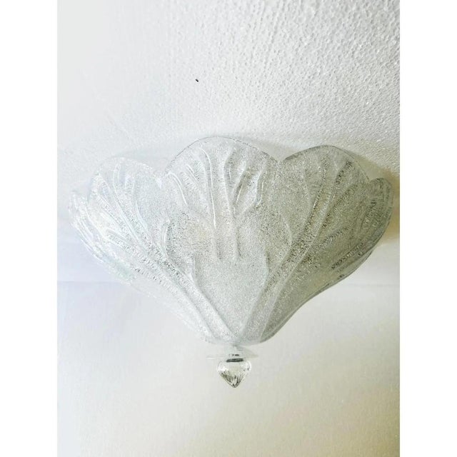 Venetian Trasparent Graniglia Murano Glass Flush Mount by Simoeng for Simoeng For Sale - Image 4 of 9