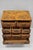 Wood Vintage Italian Olive Wood Veneer Campaign Chest of Drawers Cabinet Side Table For Sale - Image 7 of 18