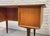 Danish Mid Century Modern Teak Double Sided Desk + Bookcase, 1960's For Sale - Image 10 of 14