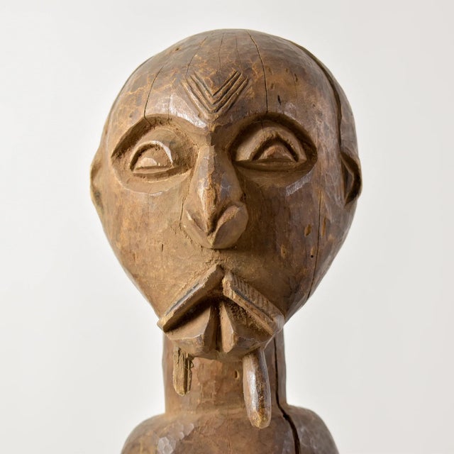 The Songye Nkishi power fetish figure originates from the Lualaba River in the savanna territory. Figures like this are...