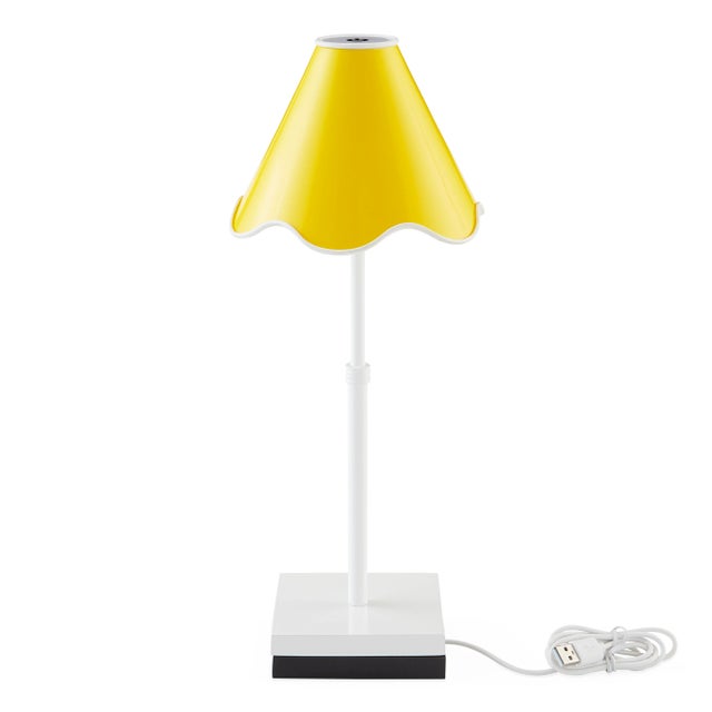 Make Waves. Our Ripple Rechargeable LED Table Lamp features your choice of a neutral olive or poppy orange, yellow, or...