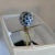 1980s Blue & White Diamond Shaped Chinoiserie Lamp For Sale In Savannah - Image 6 of 8