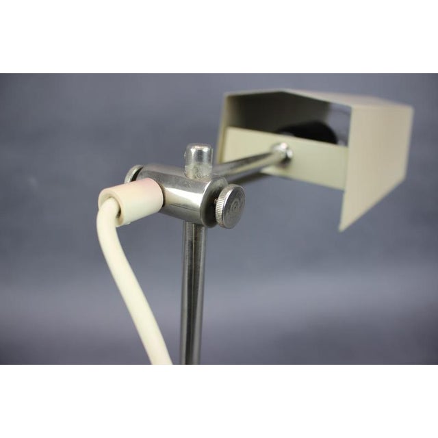 1970s German Minimalist Bauhaus Chrome Table Lamp, 1970s For Sale - Image 5 of 11