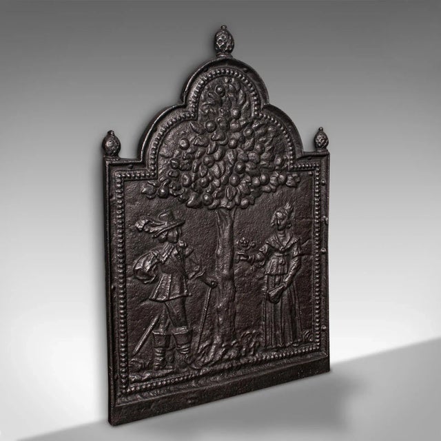 1900s Antique Victorian English Decorative Fire Back For Sale - Image 9 of 9