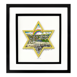 Charles Fazzino, a Star of Unity, Hand Signed 3d Deluxe Edition, Edition of 200, 20x18 In. Framed, 2020