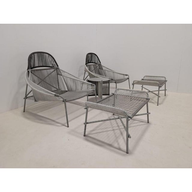 Traveler Outdoor Set in Rope from Roche Bobois, Set of 5 For Sale - Image 16 of 18