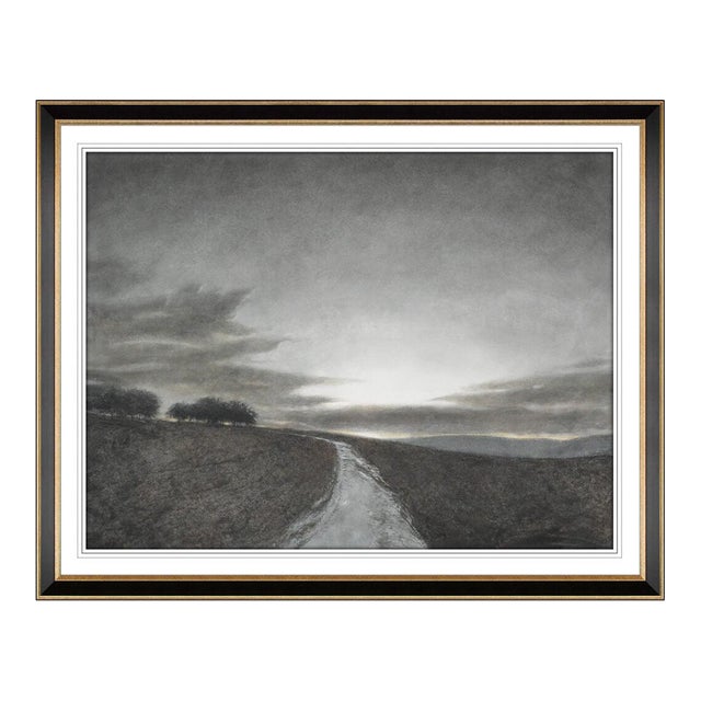 1950s The Road Towards Moonrise Watercolor Painting, Greg Mort For Sale