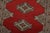 Bokhara Jaldar Rug 3’1” X 5’2” Red Wool Tribal Hand-Knotted Oriental Carpet For Sale - Image 4 of 11