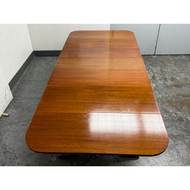 Duncan Phyfe Style Drop Leaf Dining Table, Vintage For Sale - Image 9 of 12