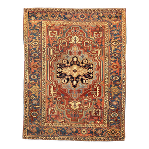 Antique Persian Serapi Rug 5’2” X 6’9”