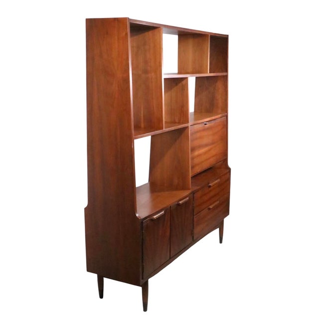 Mid-Century Modern Mid Century Modern Wall Unit Room Divider For Sale - Image 3 of 16