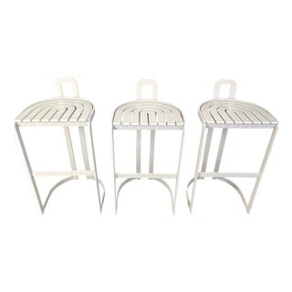 Vintage Bar Stools from Allmilmö, 1980s, Set of 3 For Sale