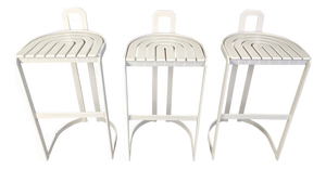 Vintage Bar Stools from Allmilmö, 1980s, Set of 3