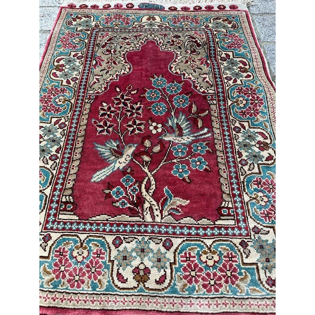 Vintage Turkish Silk Istanbul Rug, 2000s For Sale - Image 14 of 18
