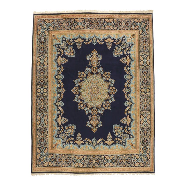 Mid 20th Century Vintage Persian Kerman Rug, 10'03 X 13'05 For Sale