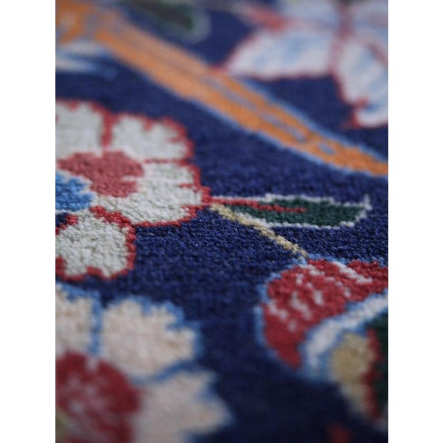 Textile Middle Eastern Isfahan Silk Warp Rug For Sale - Image 7 of 10