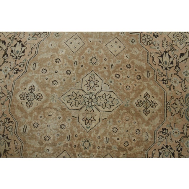 1970s 1970s Vintage Persian Handknotted Wool Orange Oversize Area Rug For Sale - Image 5 of 11