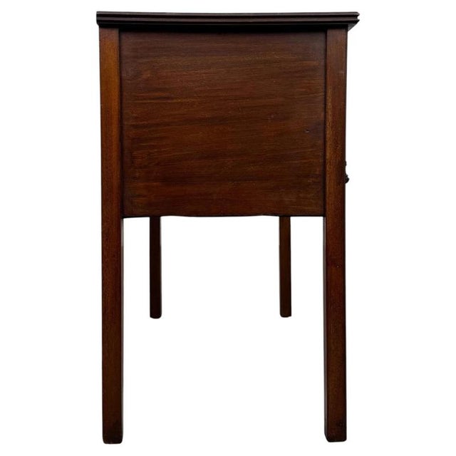 Antique Early 20th Century English Edwardian Mahogany Writing Table, 1890s For Sale - Image 6 of 12