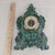 Vintage West German Green & Turquoise Ceramic Mantel Clock, Baroque Rococo Style For Sale - Image 12 of 13