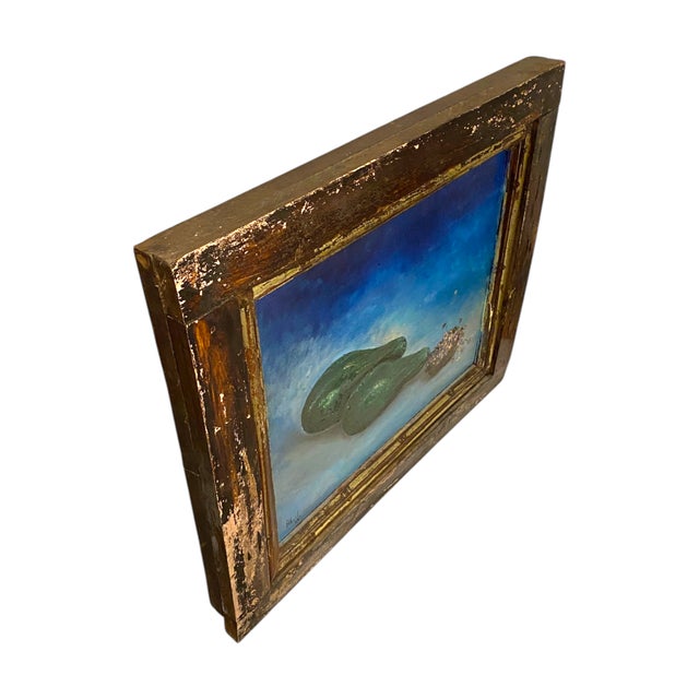 Early 20th Century Still Life Oil Painting Architectural Salvage Floral Flowers Rustic Farmhouse - Signed For Sale - Image 10 of 13