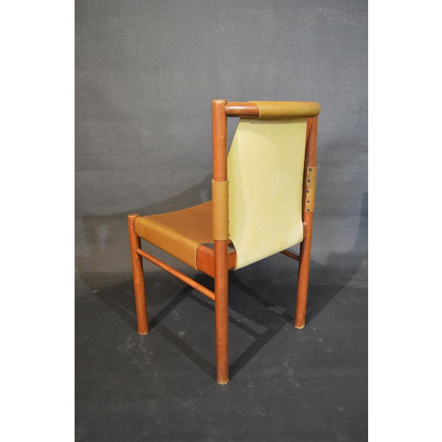 Brown Dining Chairs by Janez Lajovic for Hotel Prisank and Ski Resort Kranjska Gora, 1962, Set of 4 For Sale - Image 8 of 15