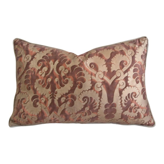 Designer Mariano Fortuny Laotze Italian Feather/Down Pillow For Sale