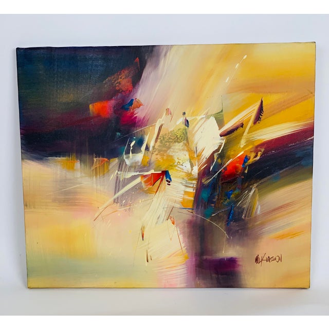1980s Mandy Wilkinson Abstract Painting Chairish