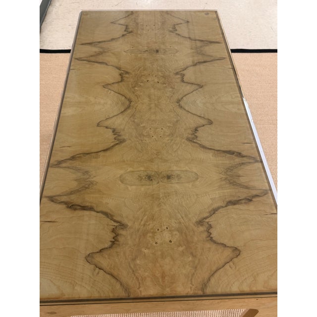 From Henredon's Highly sought after Scene Two collection this Book Matched Burled Olive-wood example is the finest in...