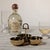 Kenneth Ludwig Chicago The Equestrian Trio Condiment Set, Polished Gold