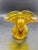 Vintage Amber Crackle Glass Mini Pitcher/Vase For Sale - Image 4 of 5