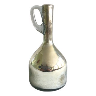 1940s Mercury Glass Jug Vase For Sale