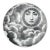 Fornasetti Themes and Variation Porcelain Plate, Pattern #101 For Sale