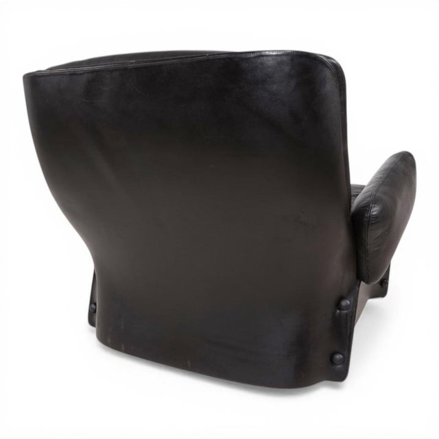 Black Leather Lounge Chair from Carl Straub, 1970s For Sale - Image 8 of 18