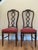 Wood Vintage Banded Mahogany Double-Pedestal Dining Table (Seats 10-12) With 2 Documented 1971 Hickory Mfg. Co. Chairs & 2 Queen Anne-Style Armchairs For Sale - Image 7 of 13