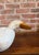 Wood Vintage Hand-Carved White Pekin Duck Wooden Decoy For Sale - Image 7 of 15