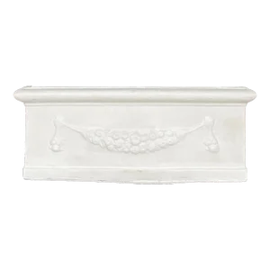 Vintage Coastal Cast Concrete Long Planter