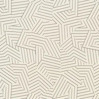 Sample - Schumacher X Miles Redd Deconstructed Stripe Ii Fabric in Black For Sale