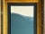 Blue "Visualization" Abstract Art in Antique Frame, Seascape Painting Transitional Wall Art by JTS For Sale - Image 8 of 11